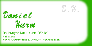 daniel wurm business card